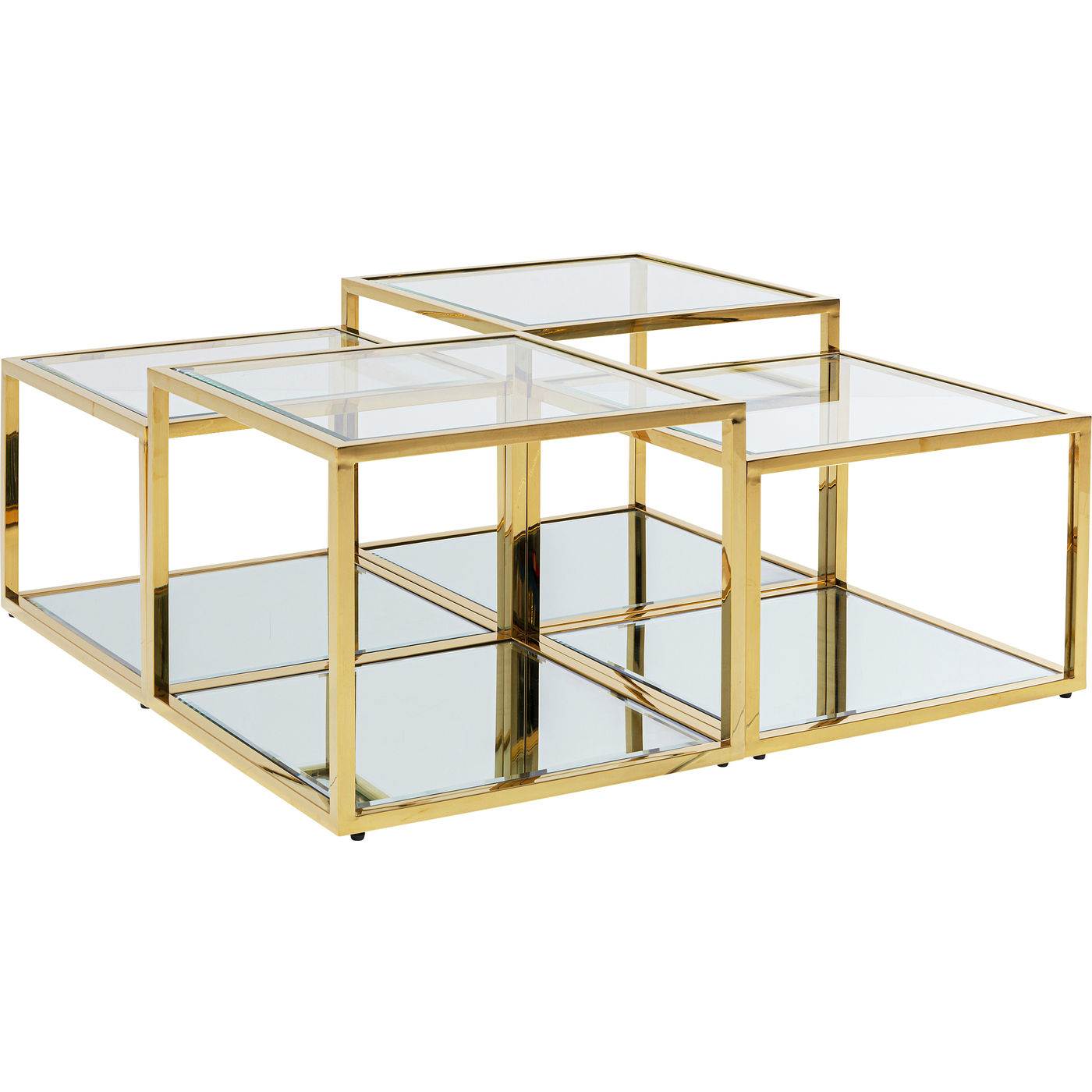 Couchtisch Orion Gold (4/Set)