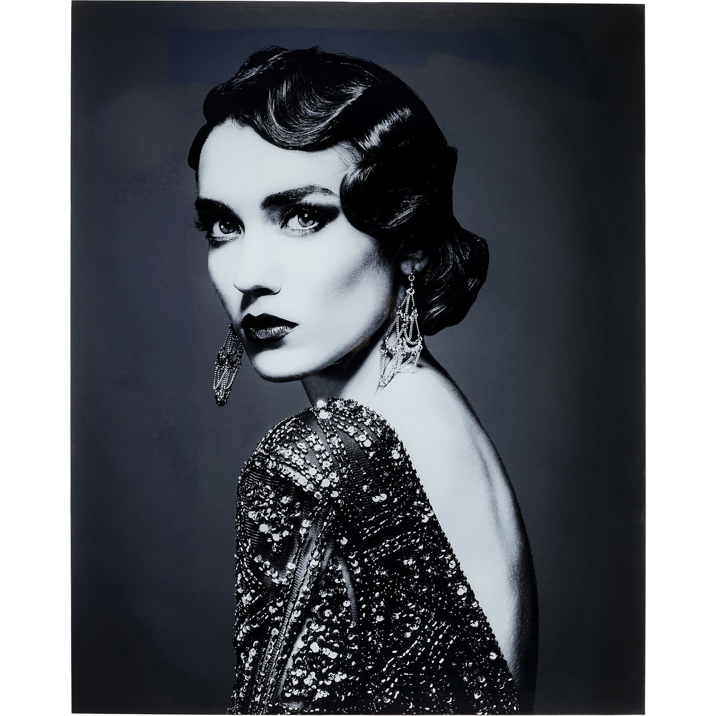 Bild Glas Beauty Lady 120x150cm