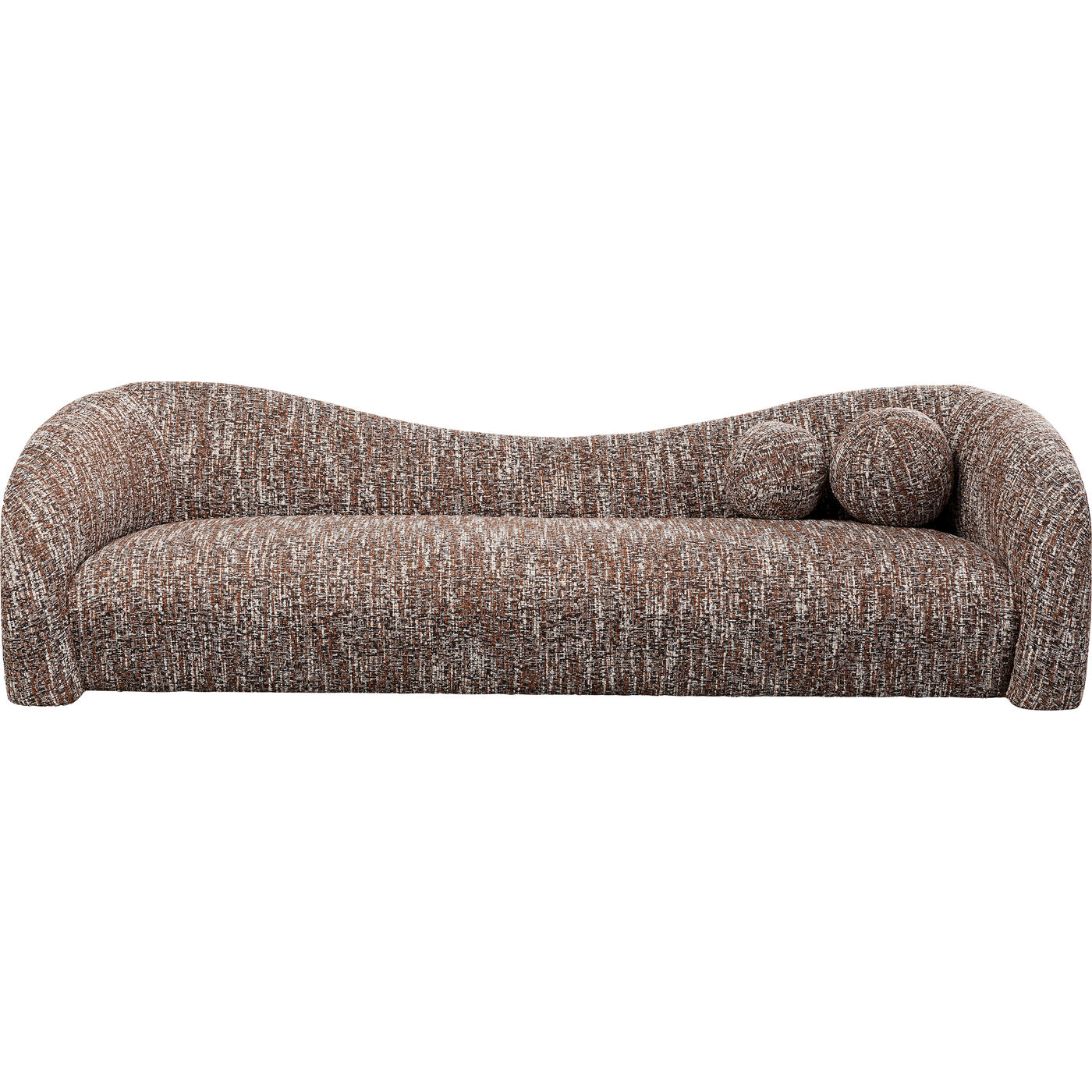 Sofa 3-Sitzer Livia Melange Braun 261cm