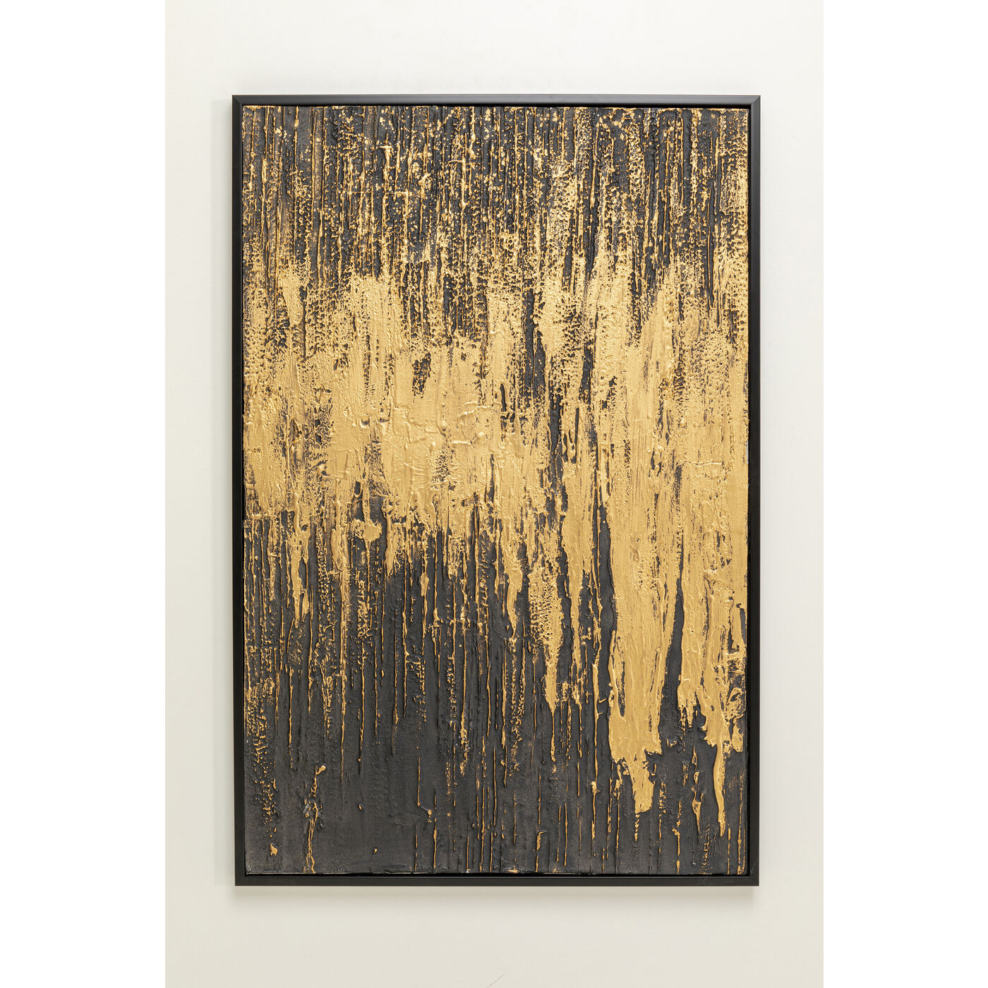 Gerahmtes Bild Abstract Schwarz 80x120cm