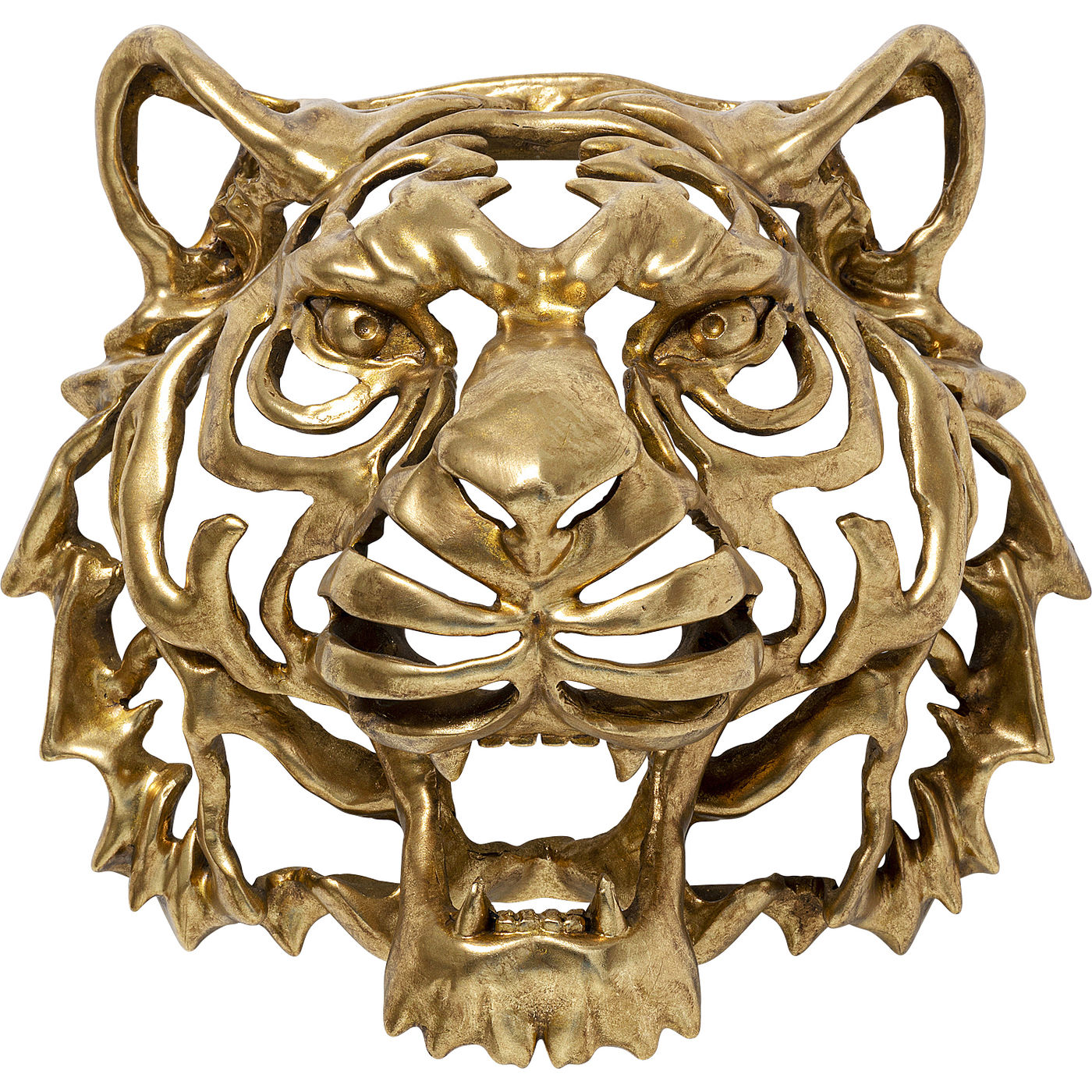 Wandschmuck Tiger Gold