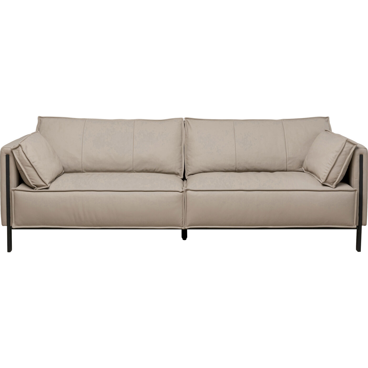 Sofa 3-Sitzer Victor Leder Grau 233cm