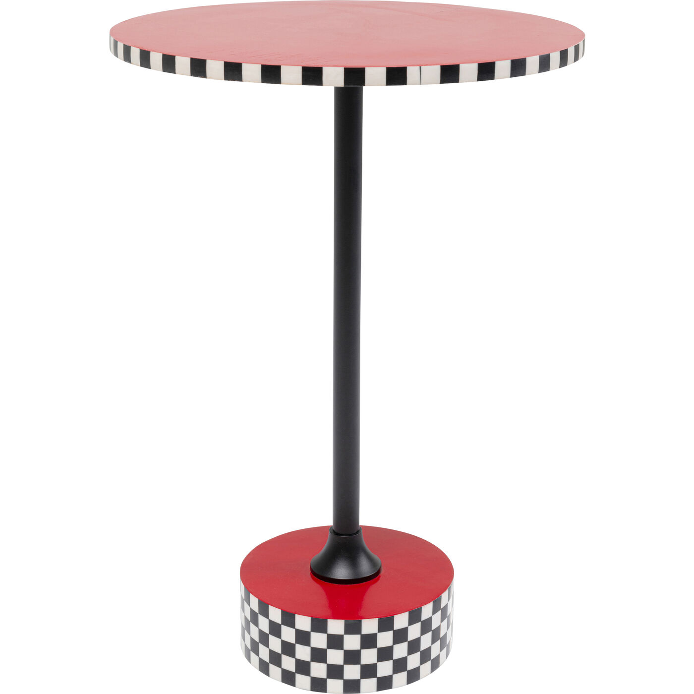 Beistelltisch Domero Checkers Rot Ø40cm