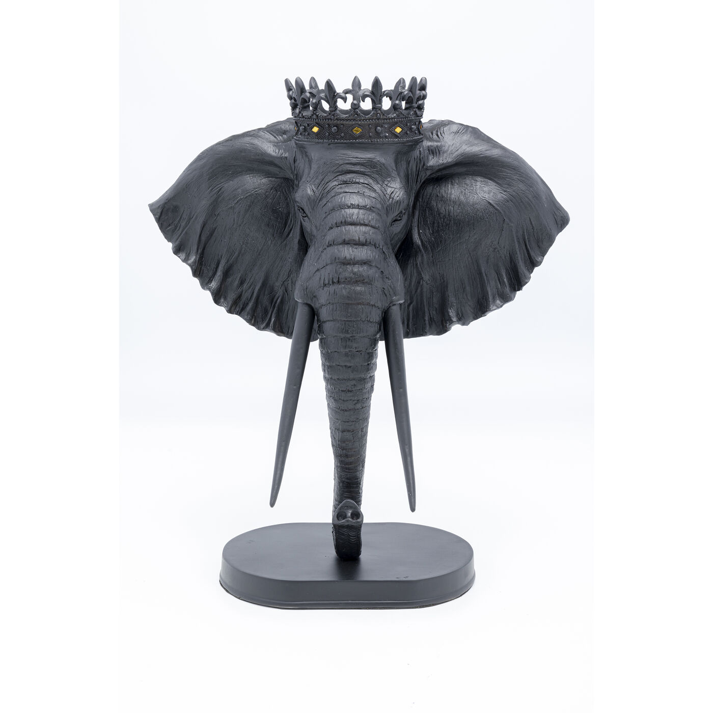 Deko Objekt Elephant Royal Schwarz 57cm