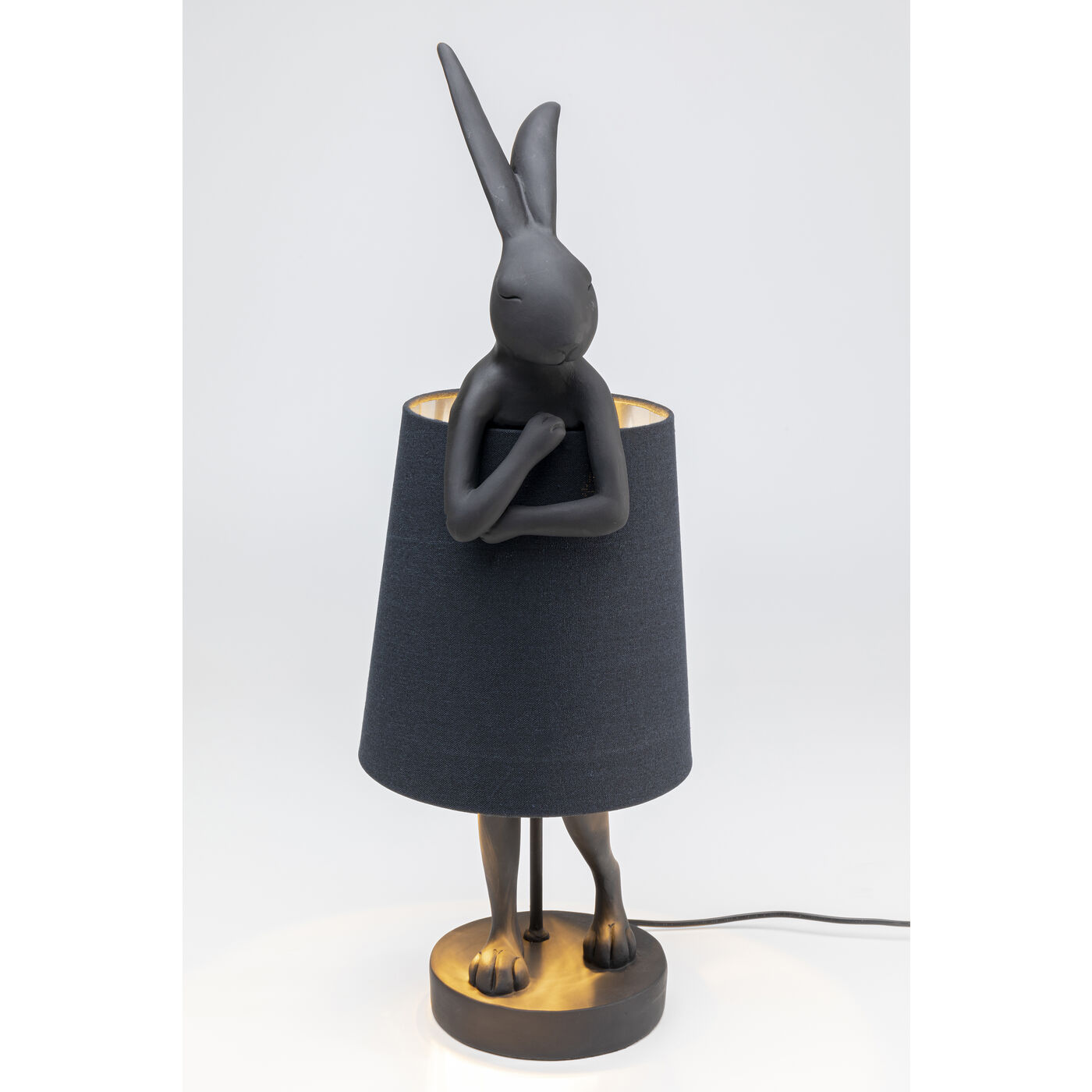 Tischleuchte Animal Rabbit Matt Schwarz 68cm