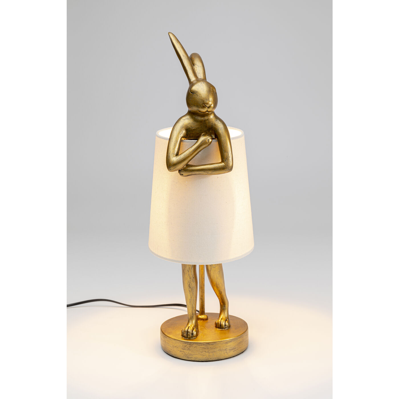 Tischleuchte Animal Rabbit Gold/Weiß 50cm