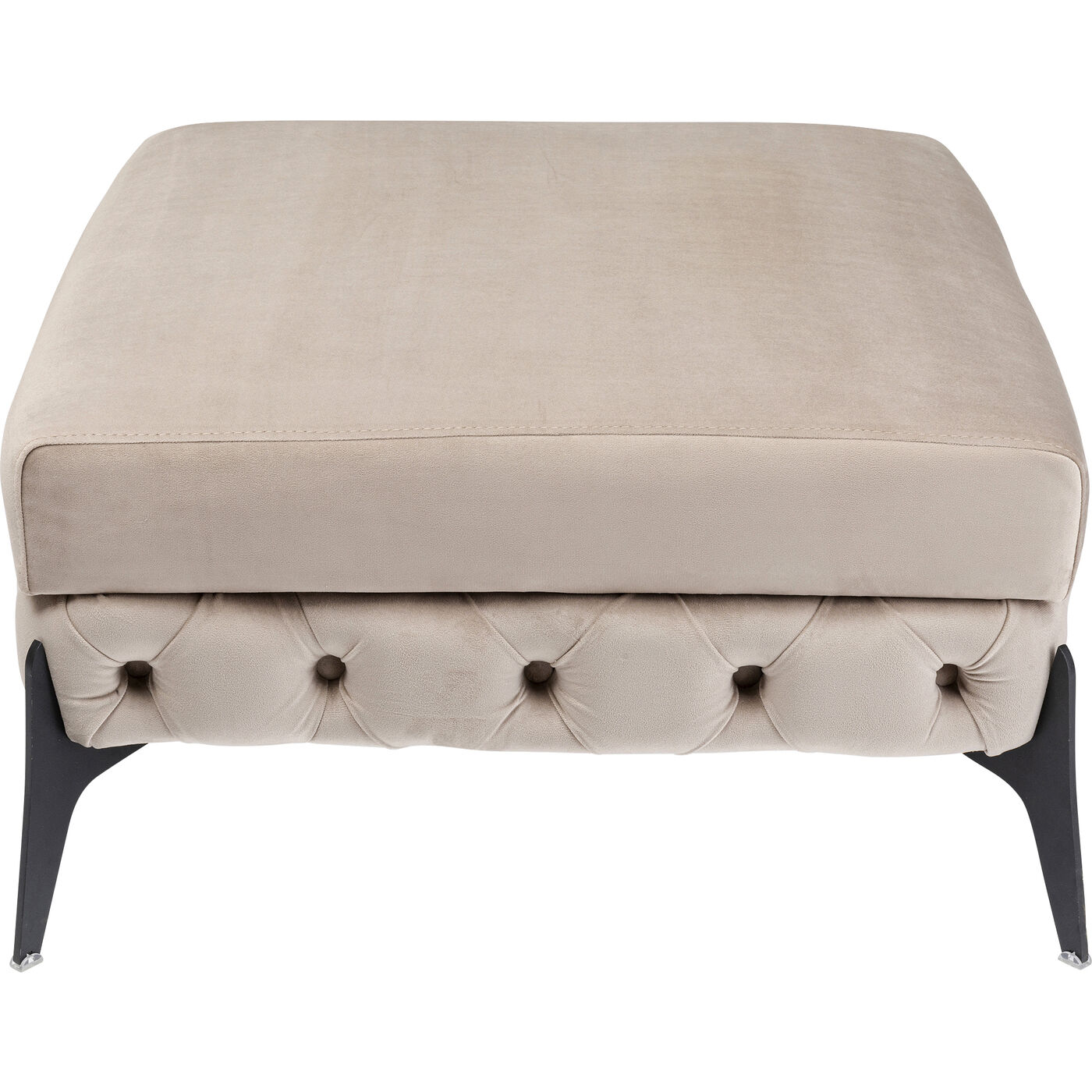 Hocker Bellissima Velvet Beige 80cm