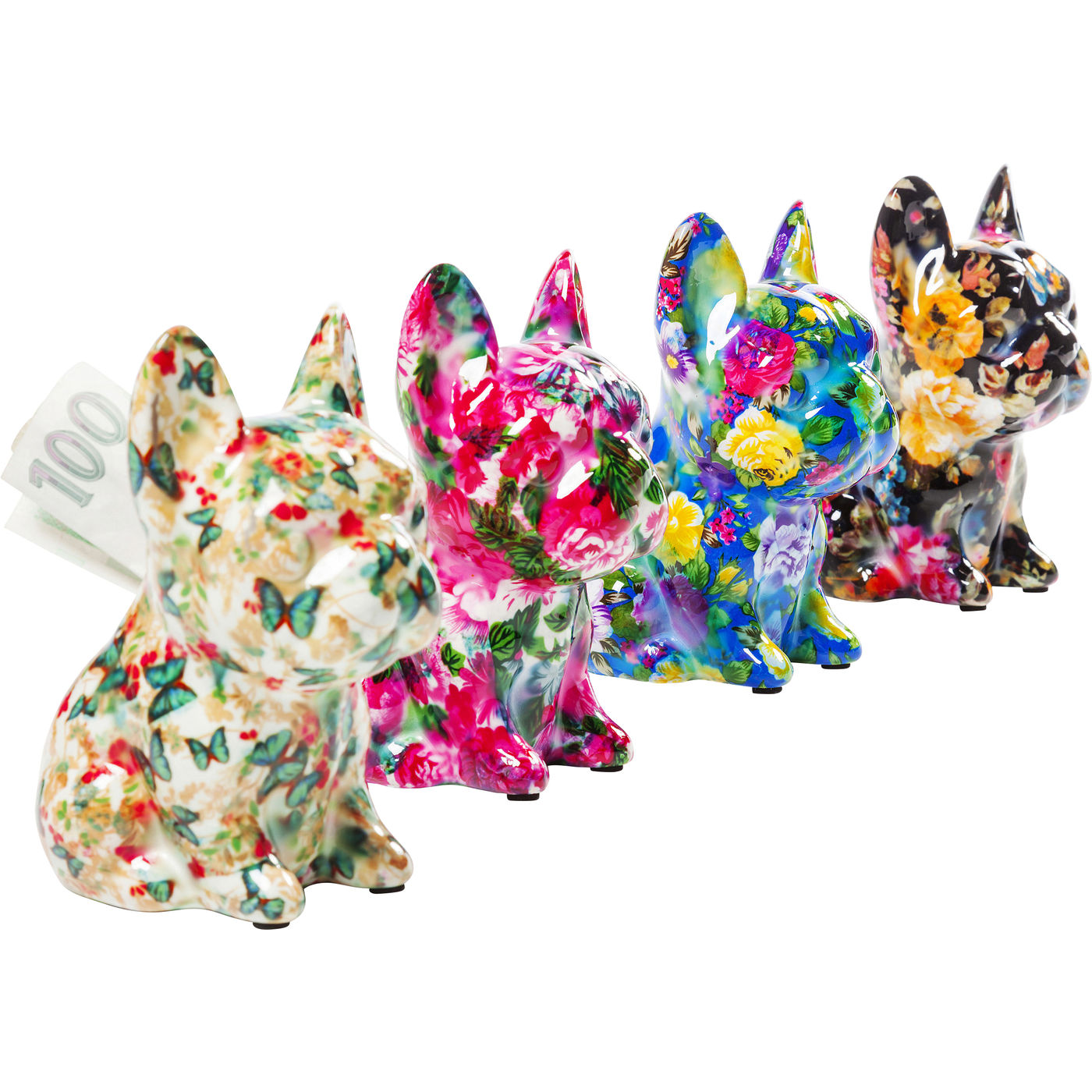 Spardose Dog Fiore 12cm Sortiert