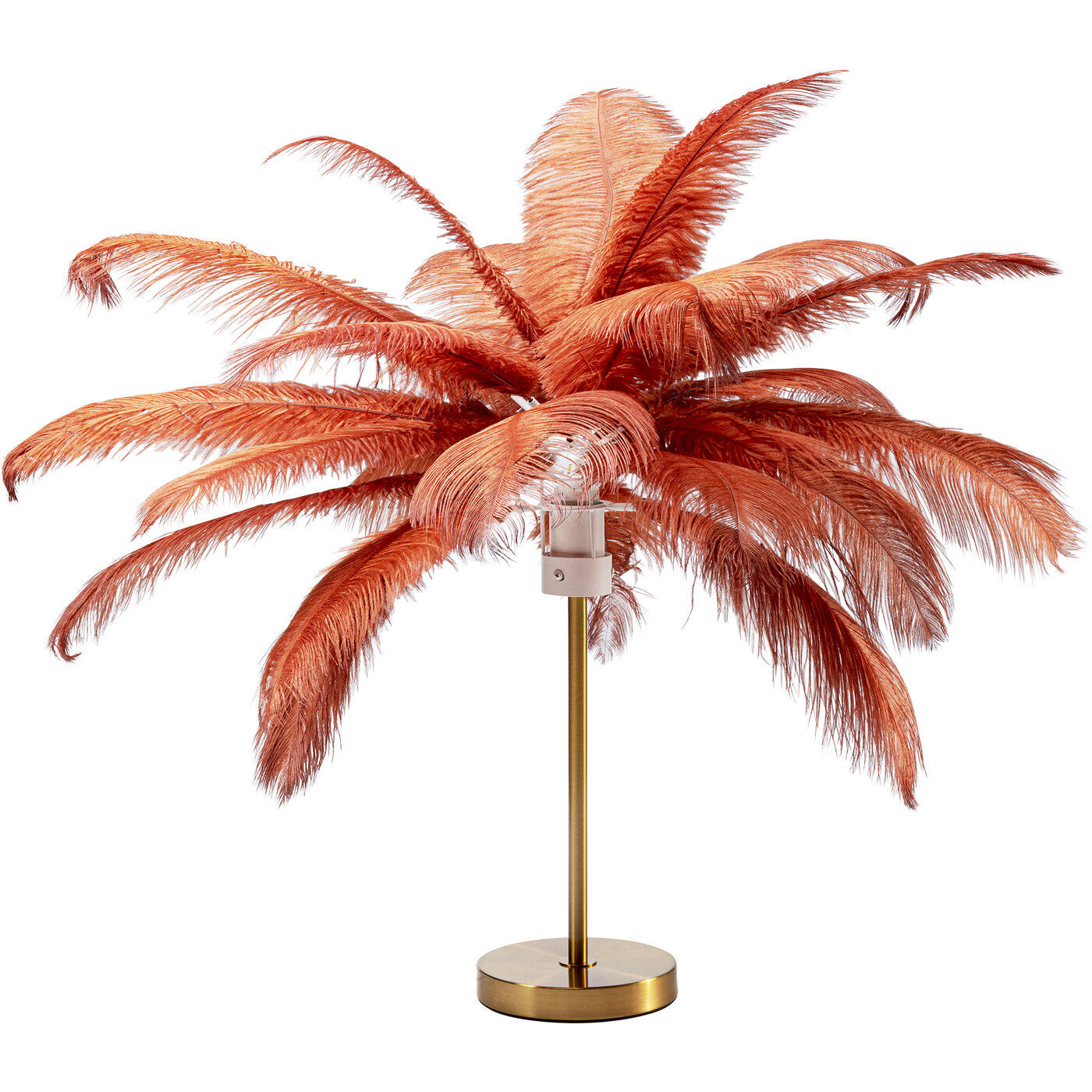 Tischleuchte Feather Palm Rusty Red  60cm