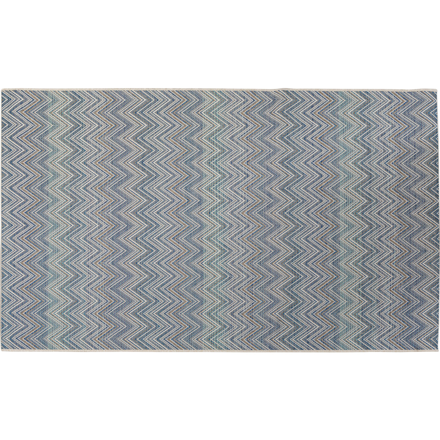 Outdoor Teppich Zigzag Blau 160x230cm