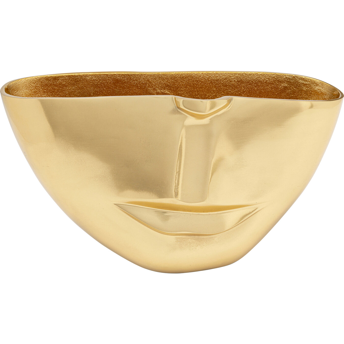 Vase Half Face Gold 38cm