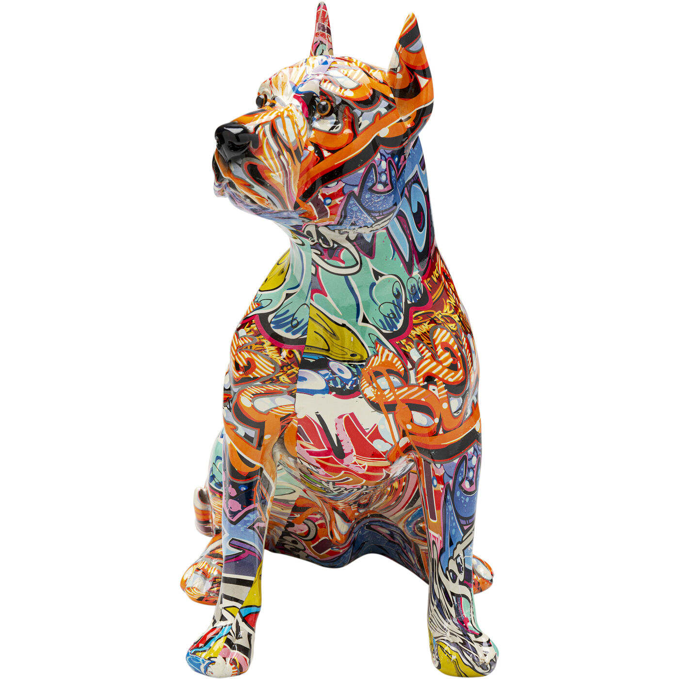 Deko Figur Graffiti Dog 41cm