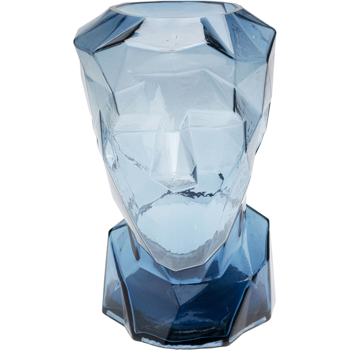 Vase Prisma Face Blau 30cm