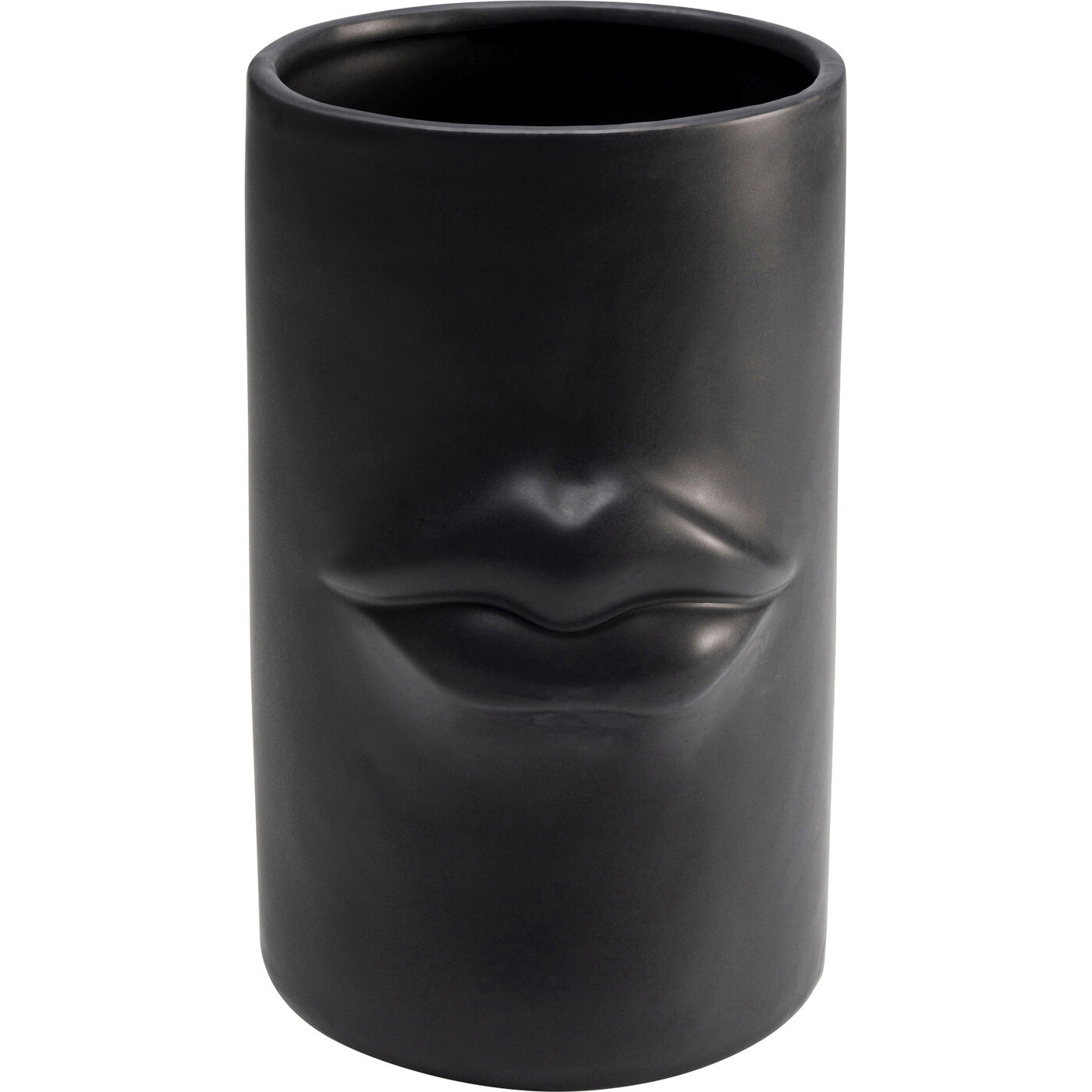 Vase Labbra Schwarz 22cm