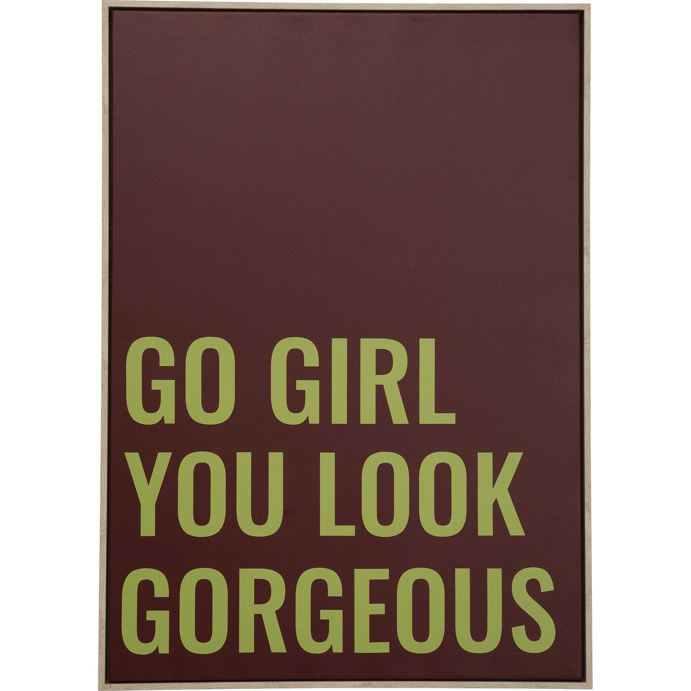 Gerahmtes Bild Go Girl 50x70cm