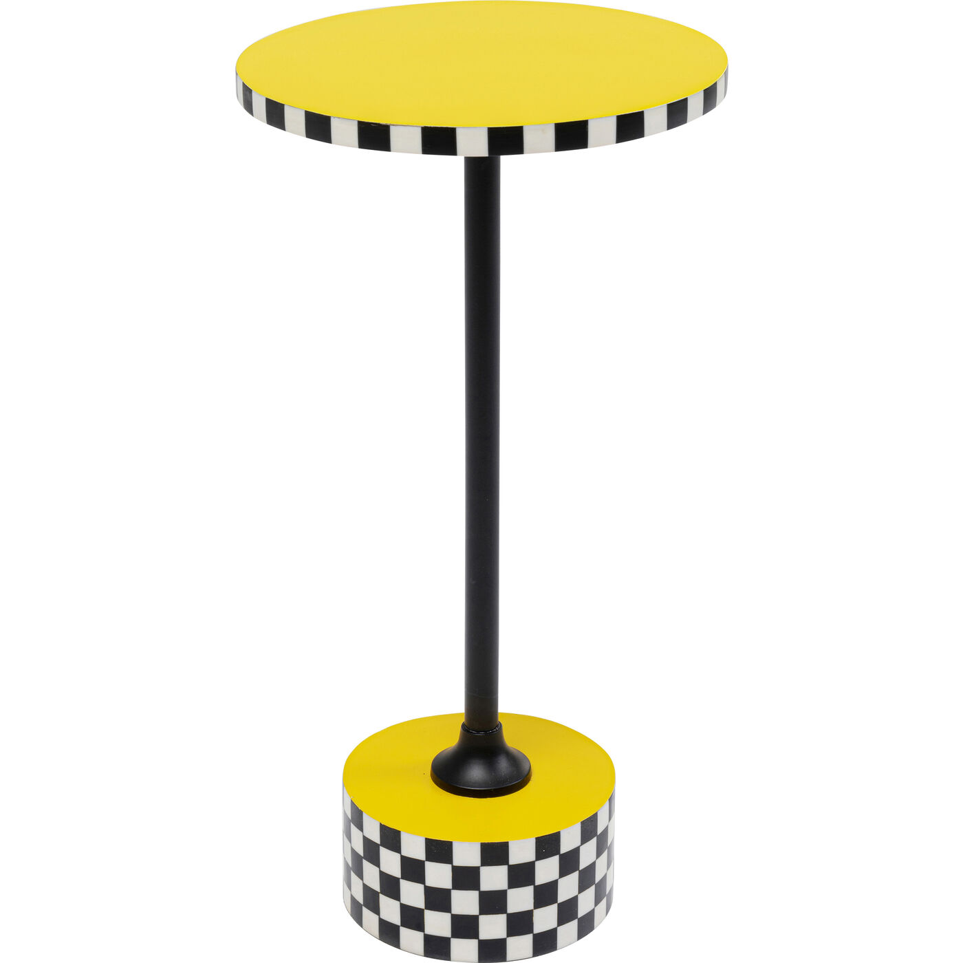 Beistelltisch Domero Checkers Gelb Ø25cm