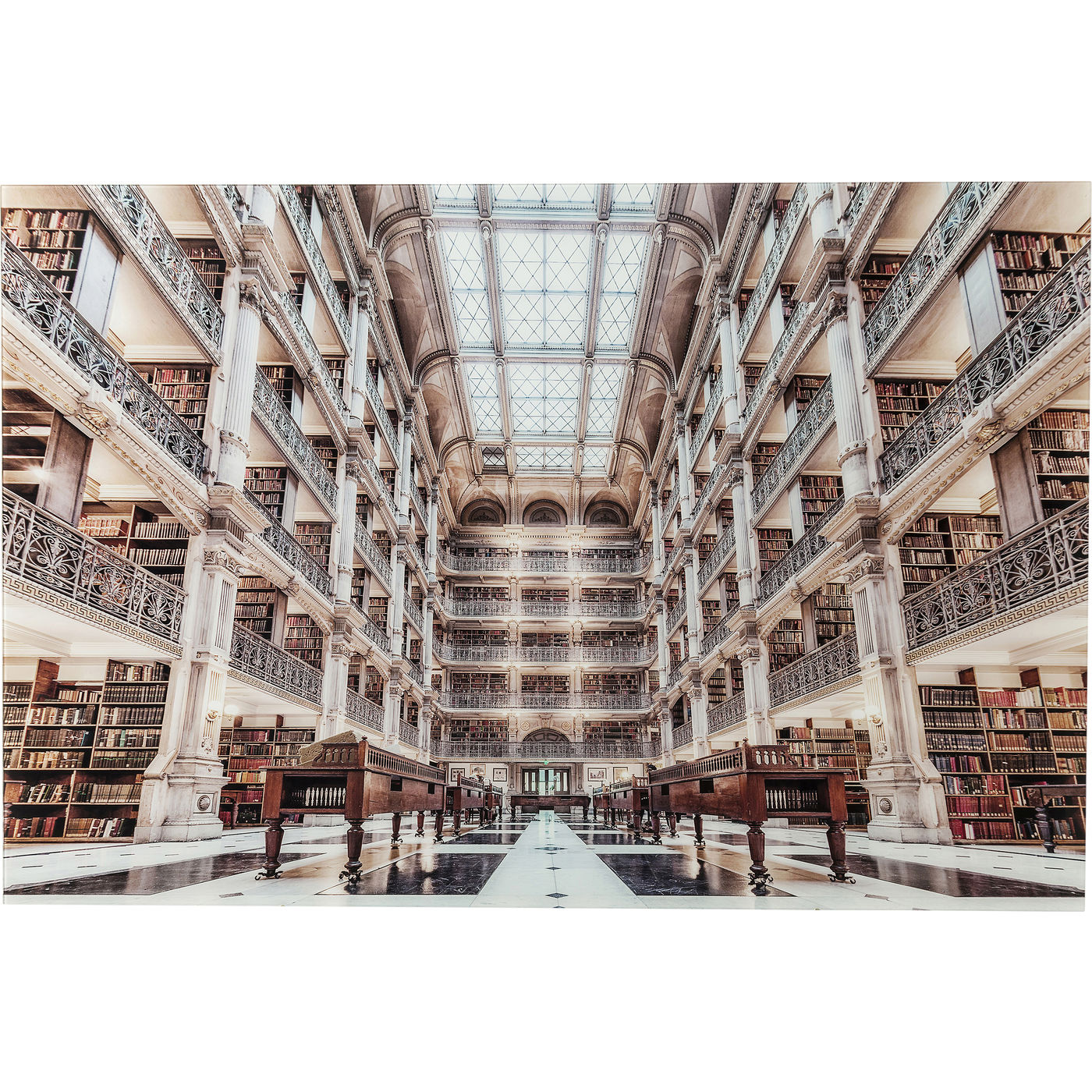 Bild Glas Library 150x100cm