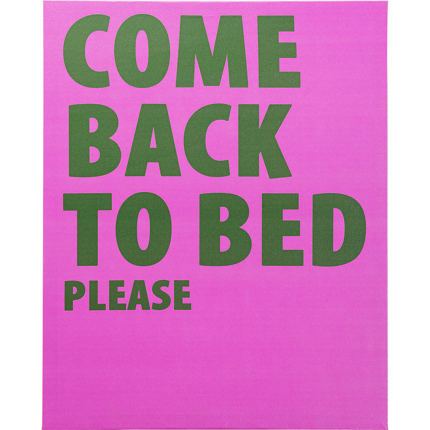 Gerahmtes Bild Come Back To Bed 40x50cm