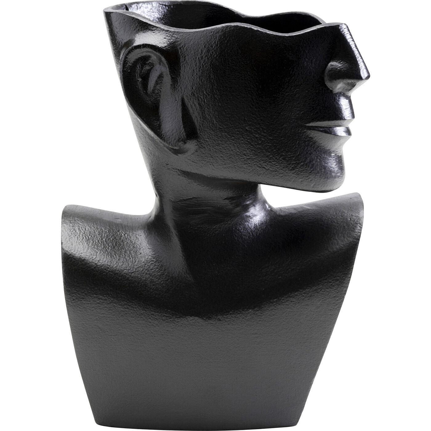 Vase Rostro Side Schwarz 27cm