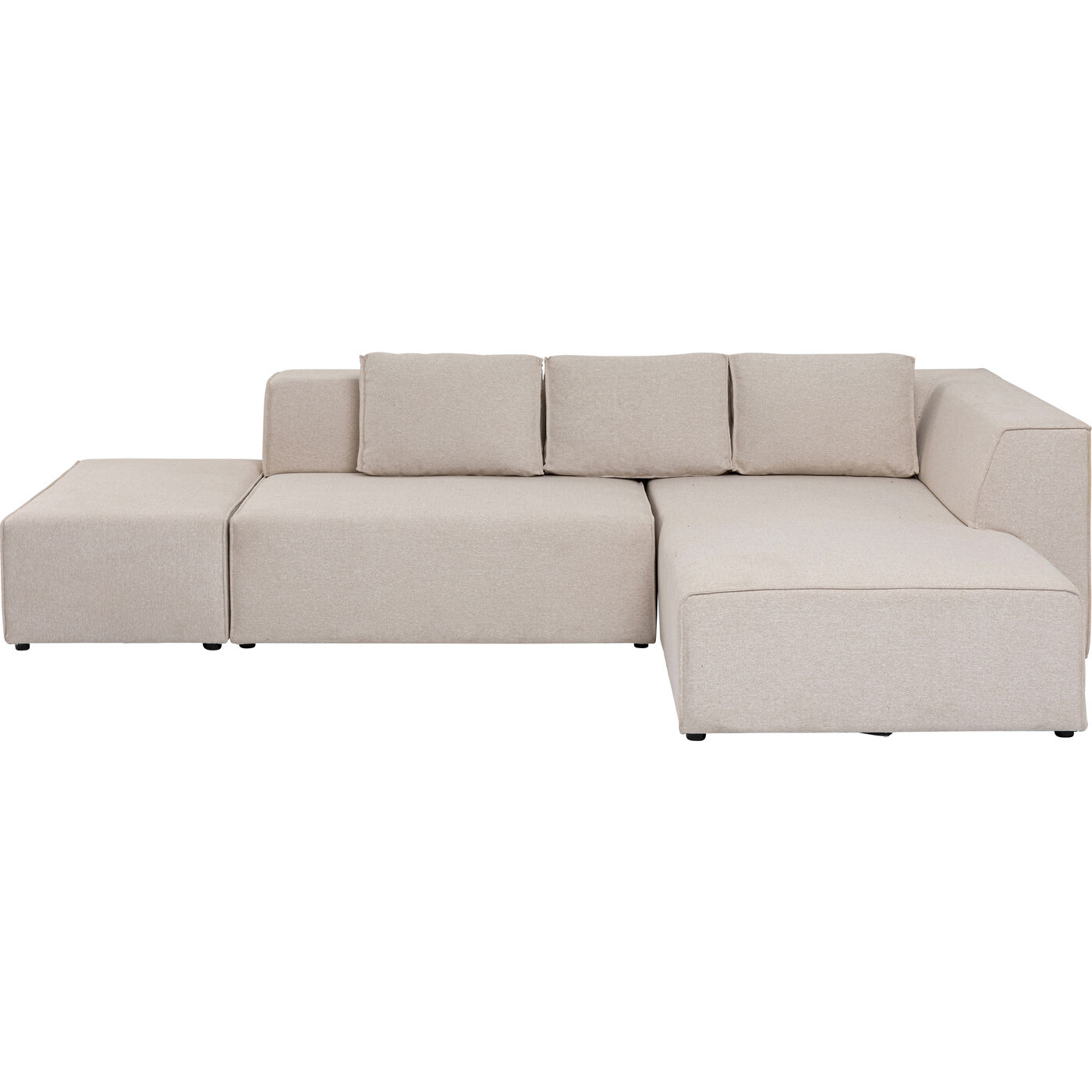 KARE Green Ecksofa Infinity Ottomane Creme Rechts OCCASION