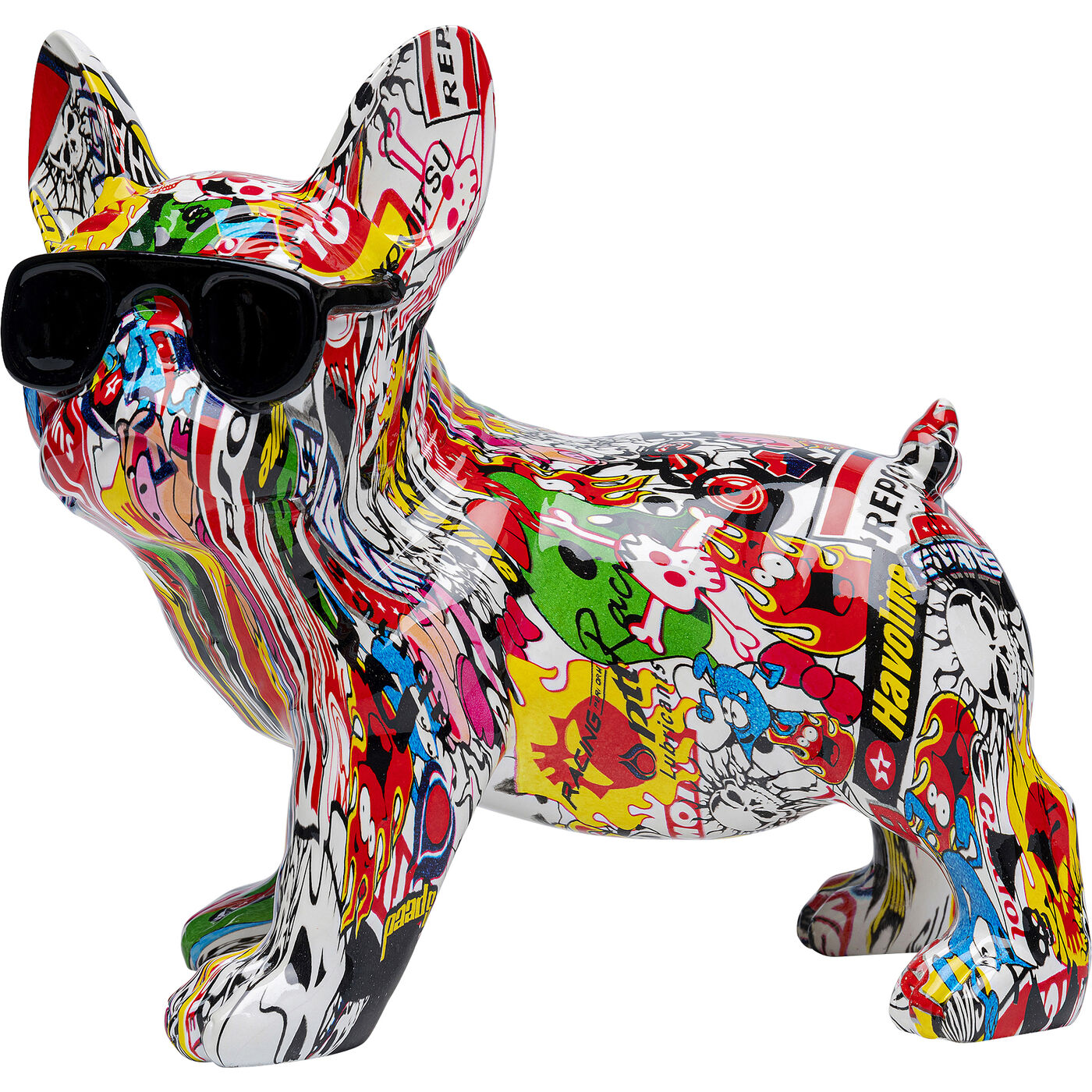 Deko Figur Comic Dog Glasses