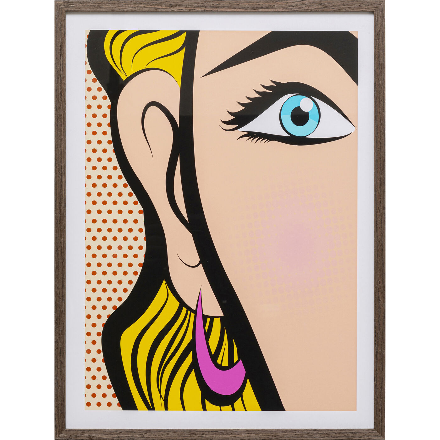 Gerahmtes Bild Comic Eye 31x41cm
