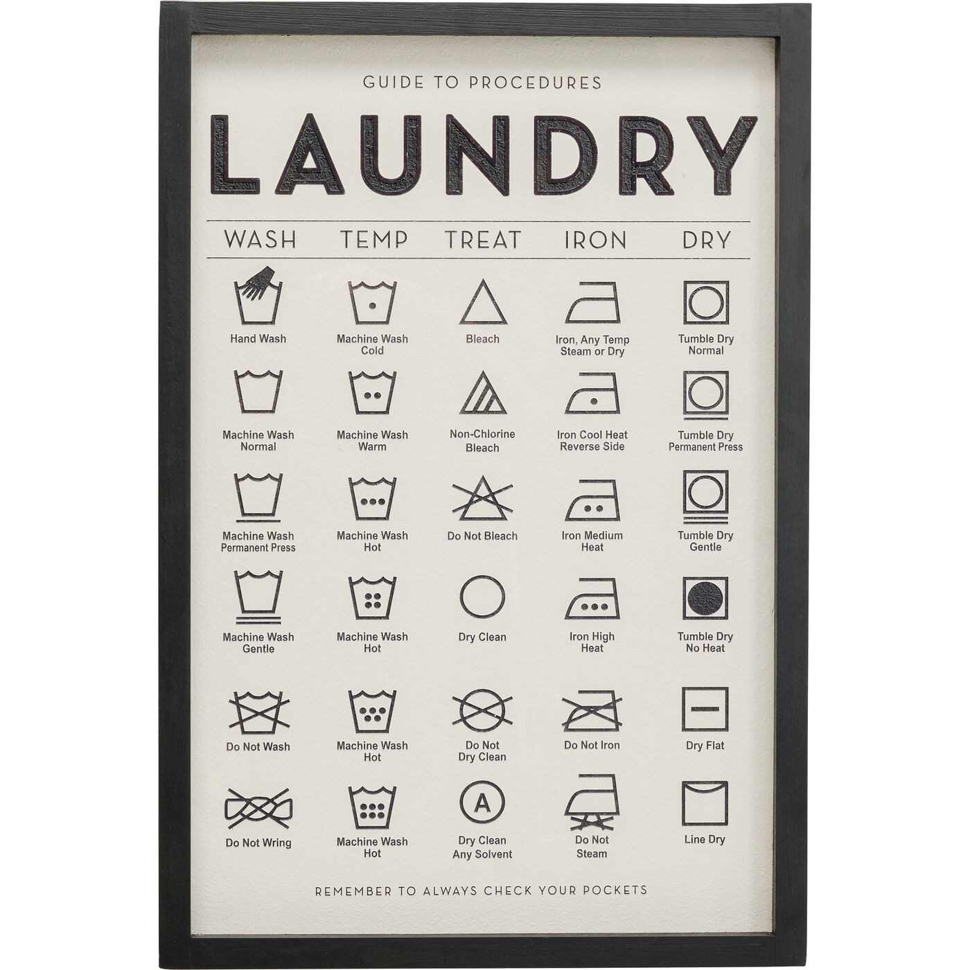Gerahmtes Bild Laundry 61x41cm