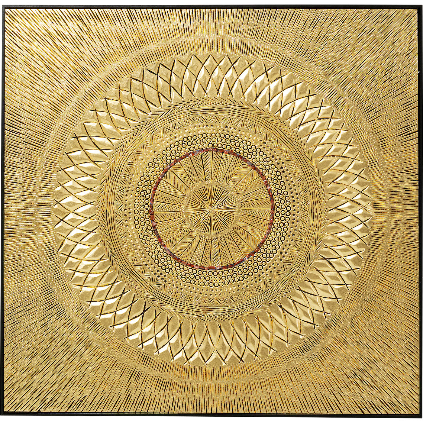 Objektbild Art Geometric Circle Gold 120x120cm