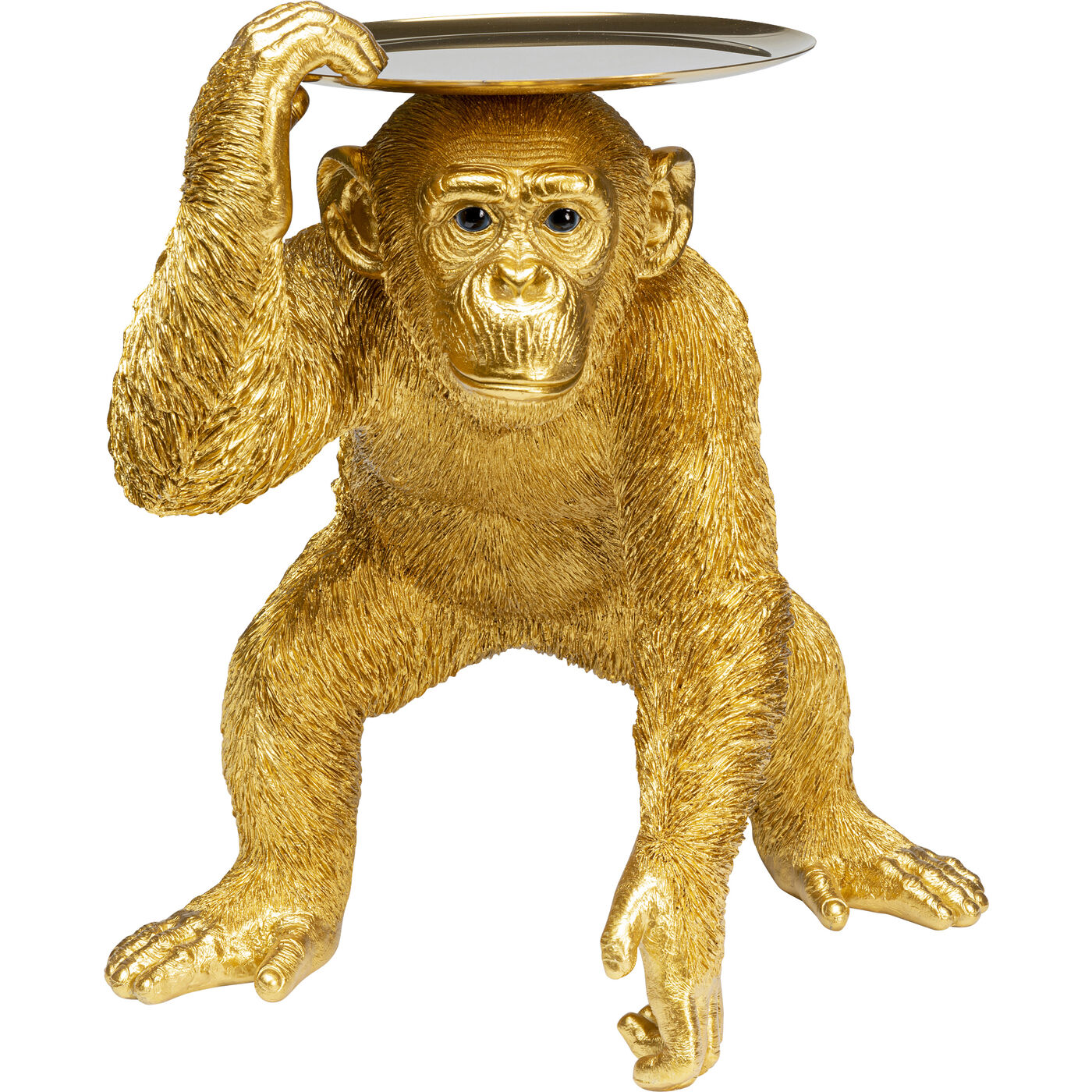 Deko Figur Butler Playing Chimp Gold 52cm