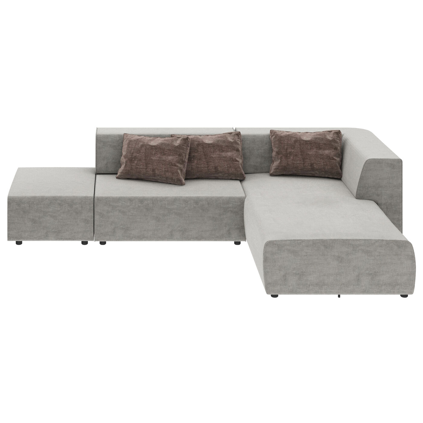 Ecksofa Infinity Vegas Grau 337cm