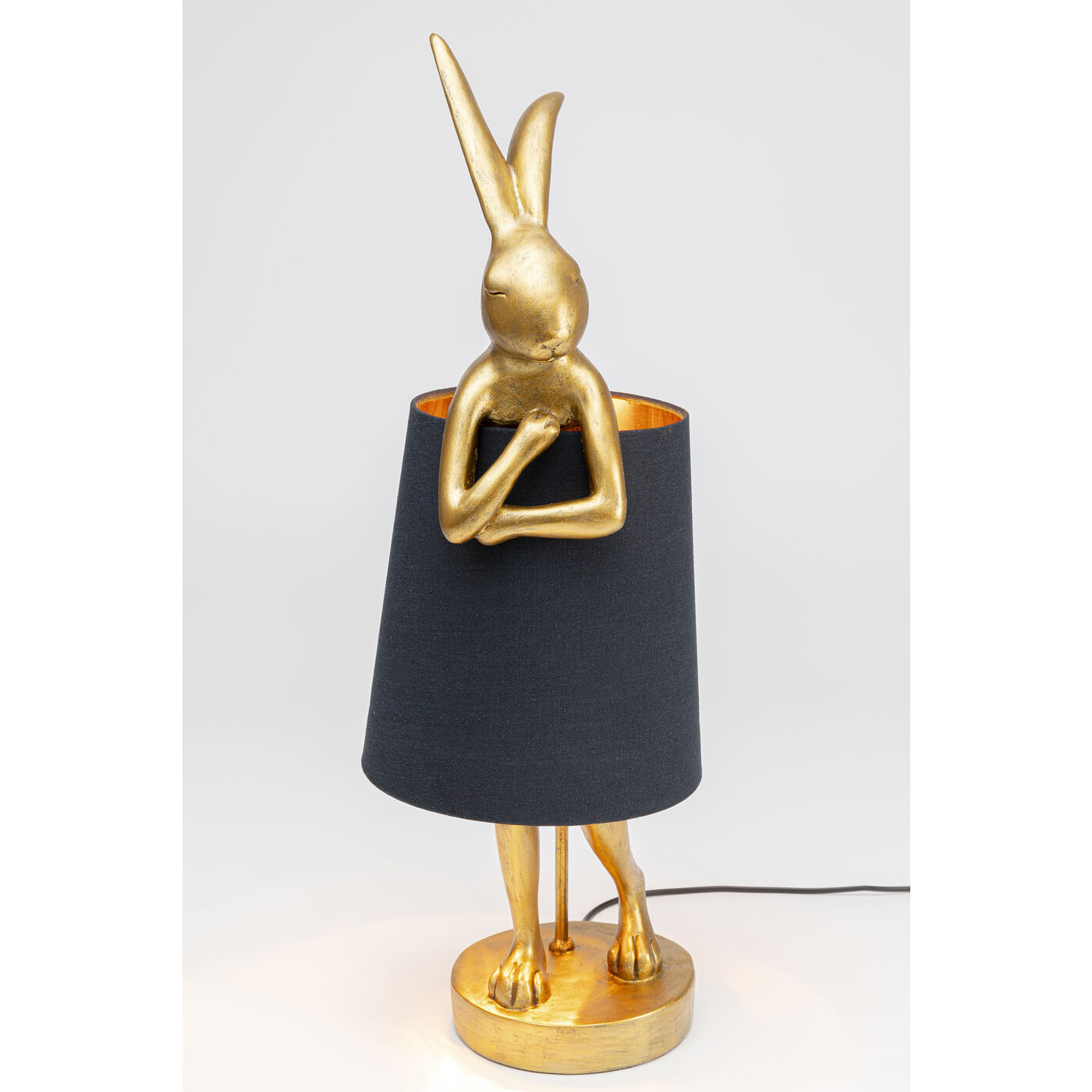 Tischleuchte Animal Rabbit Gold/Schwarz 68cm