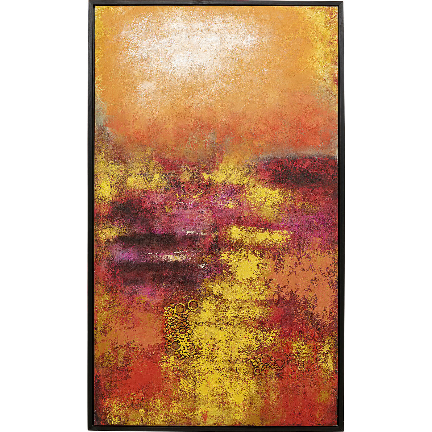 Leinwandbild Jardin Rot 125x215cm