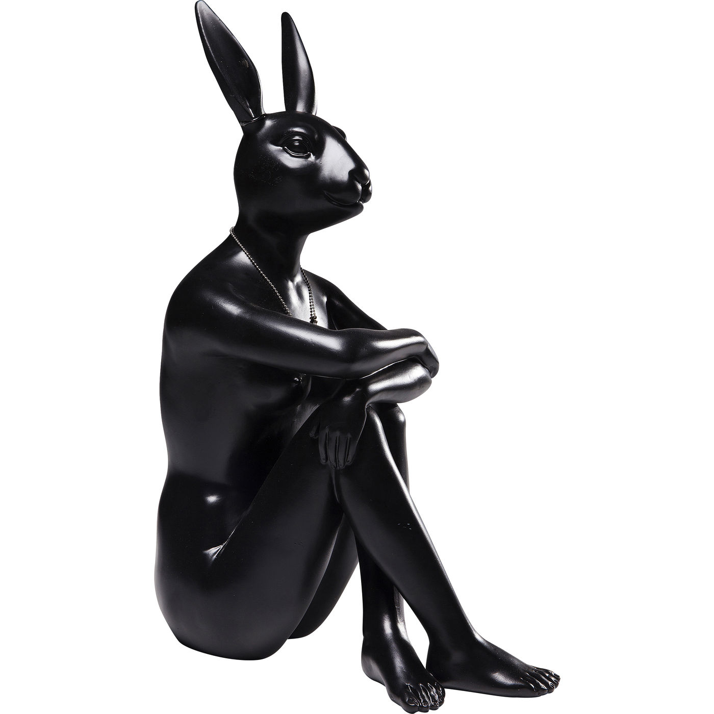 Deko Figur Gangster Rabbit Schwarz