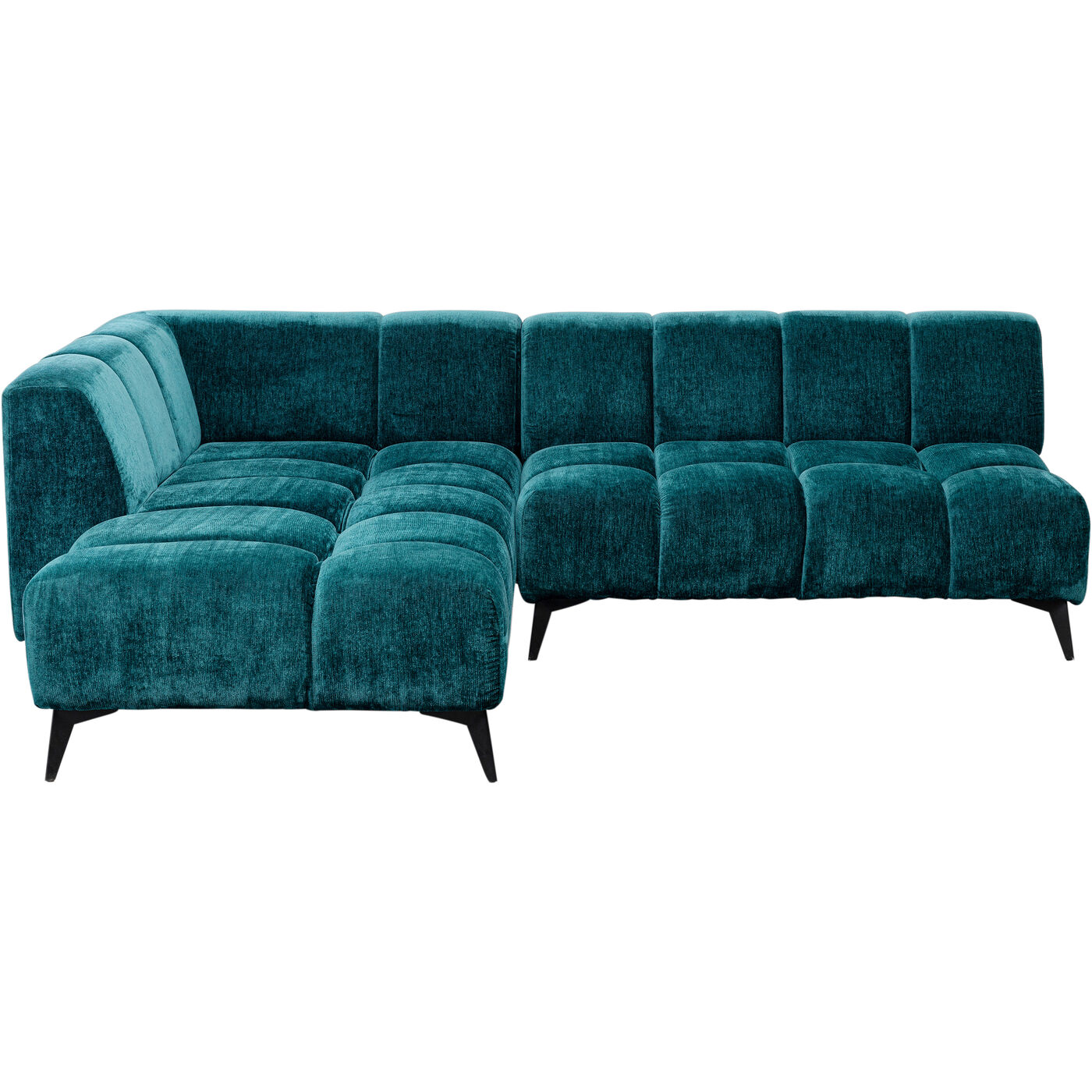 Ecksofa Nia Glam Dunkelgrün Links 250cm