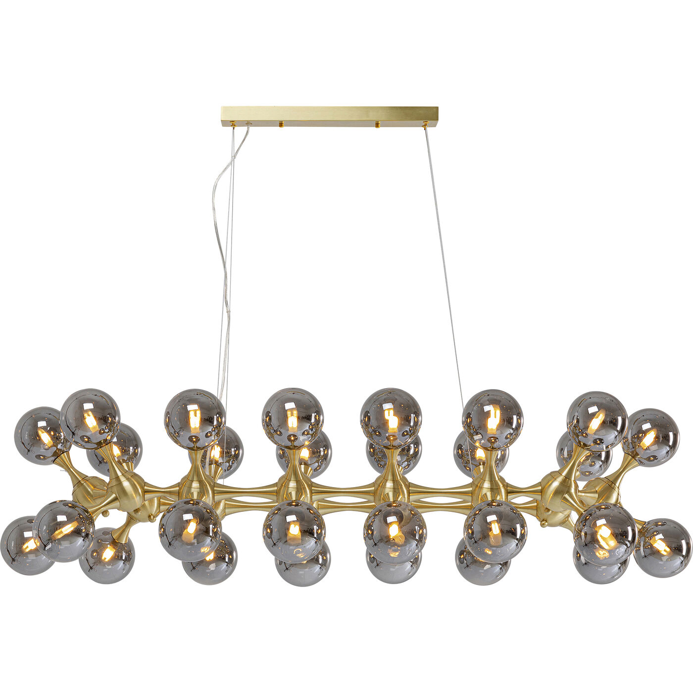 Hängeleuchte Atomic Balls Brass 140cm