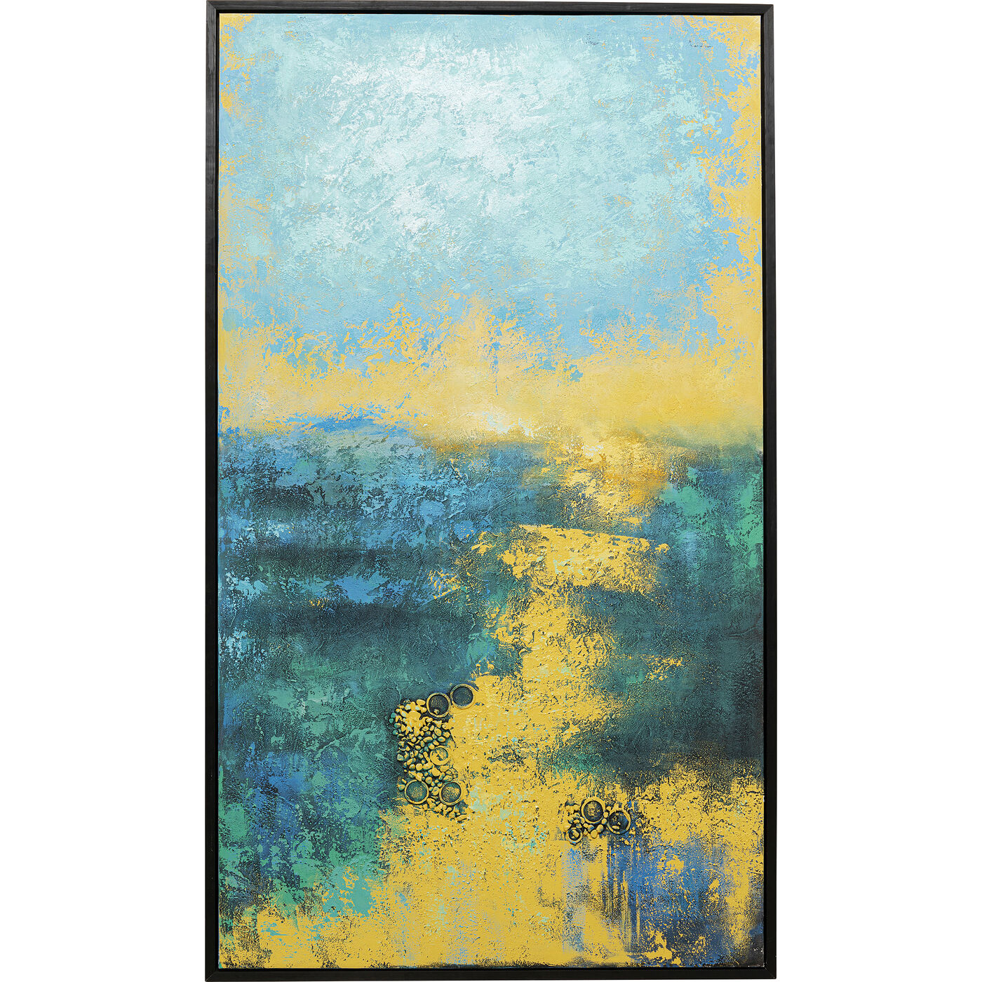 Leinwandbild Jardin Blau 125x215cm