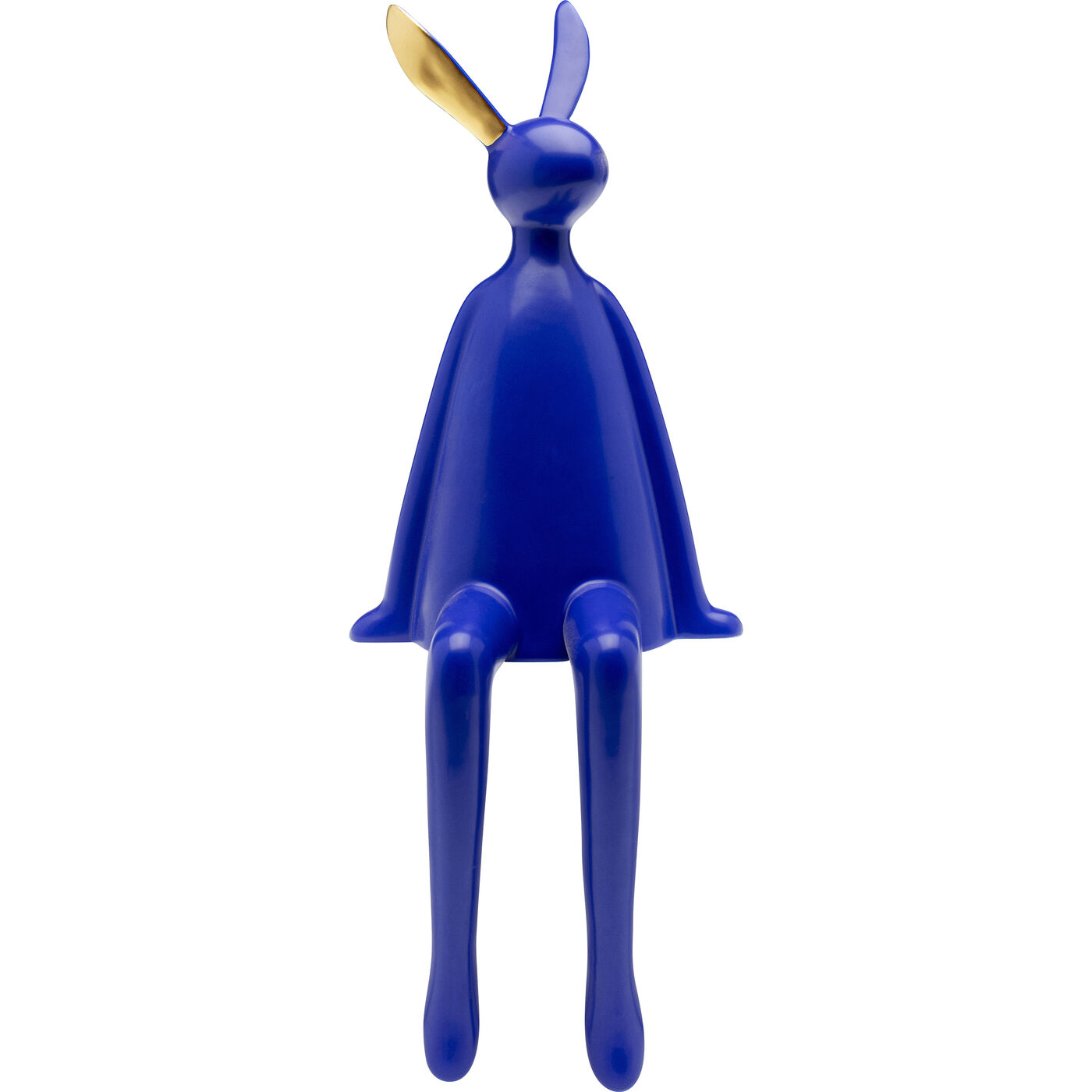 Deko Figur Sitting Rabbit Blau 35cm