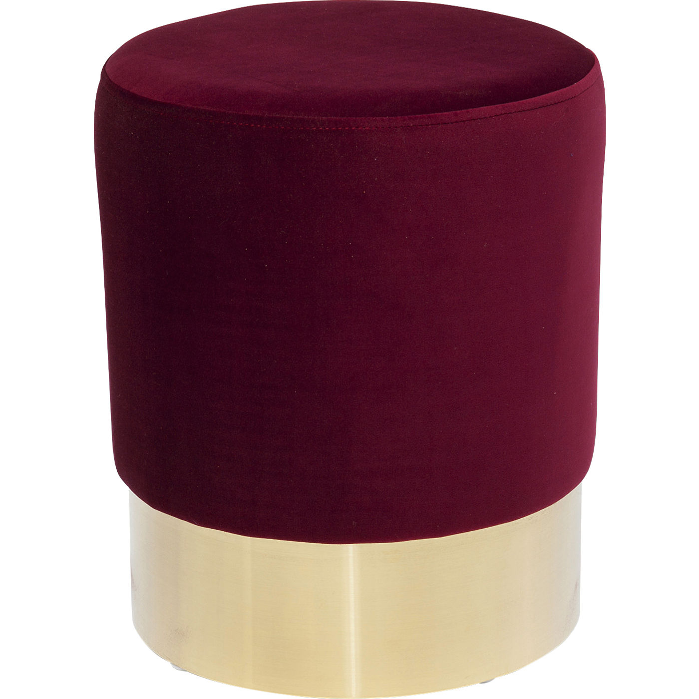 Hocker Cherry Bordeaux Brass Ø35cm