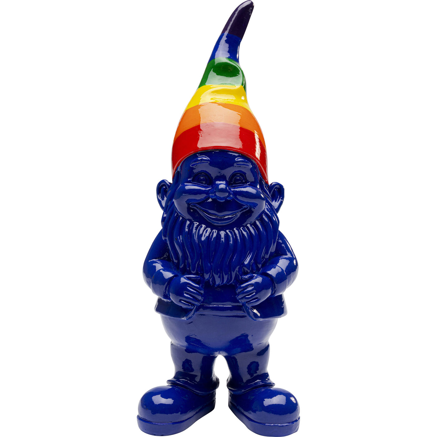 Deko Figur Zwerg Rainbow Blau 21cm