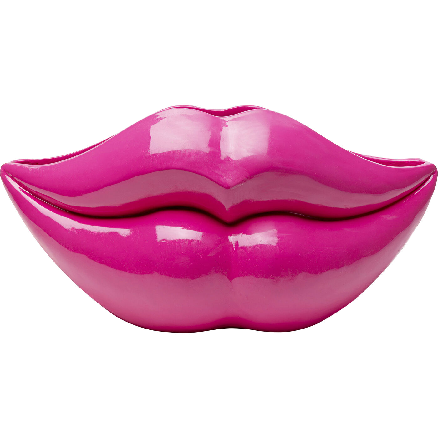 Deko Vase Lips Pink 28cm