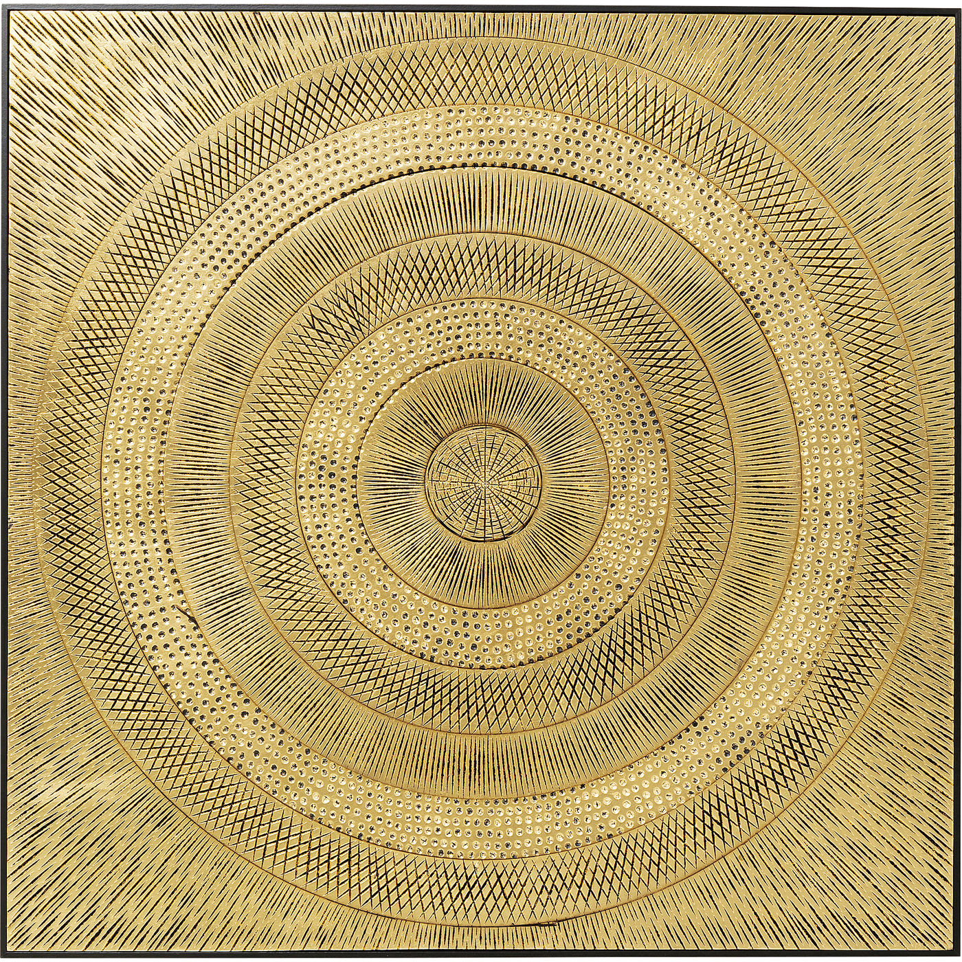 Objektbild Art Circle Gold 120x120cm