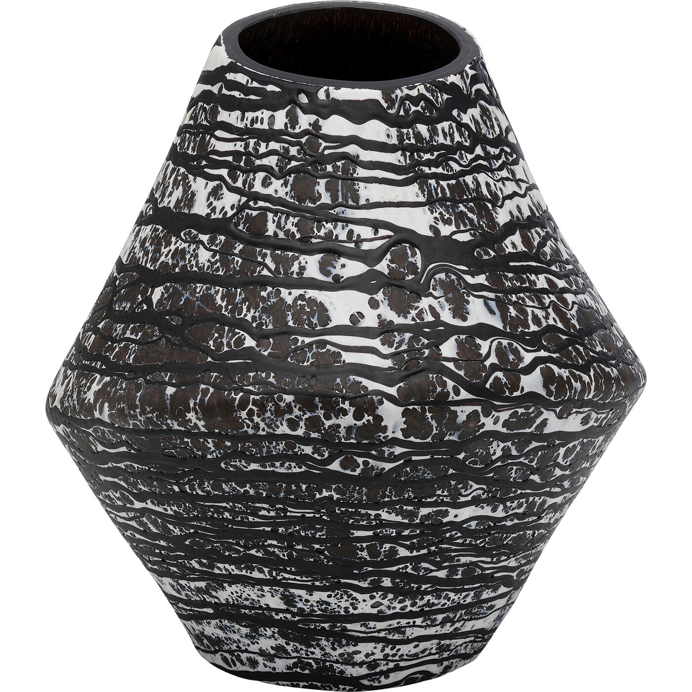 Vase Volante Schwarz 27cm