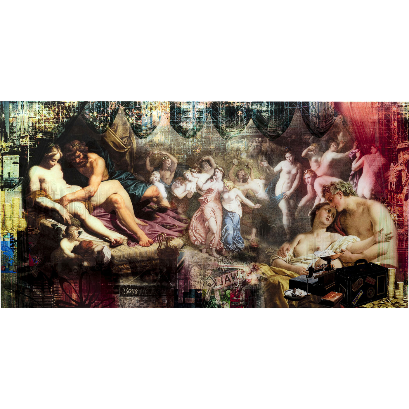 Glasbild Rock n Roll 180x90cm