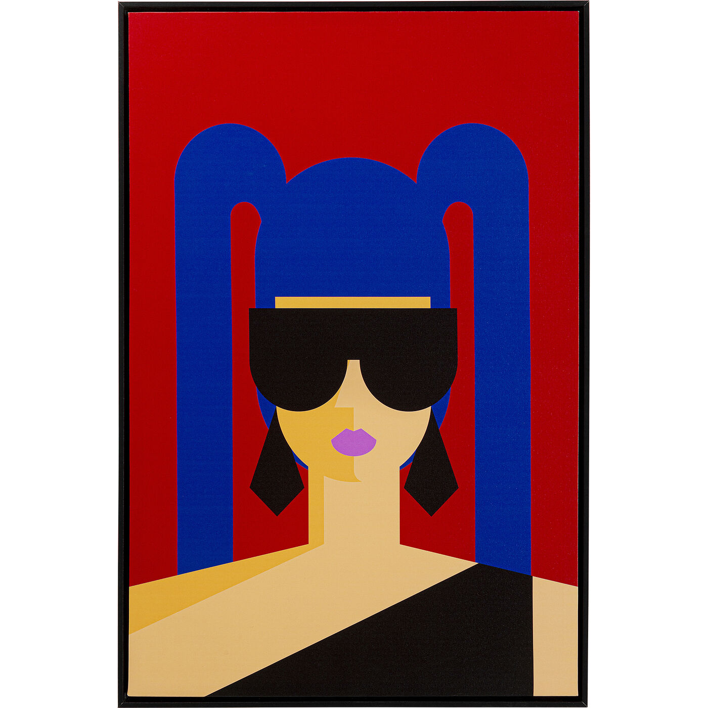 Gerahmtes Bild Party Girl 60x90cm