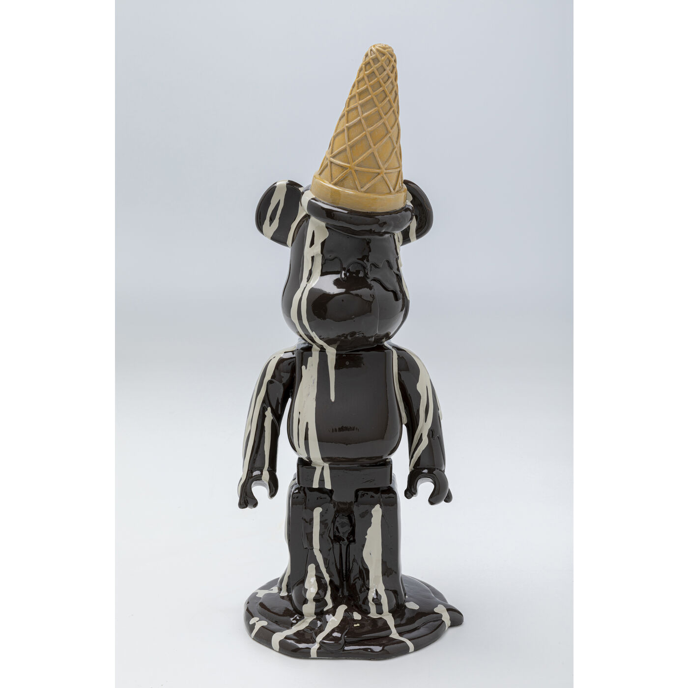 Deko Figur Gelato Bear Schwarz 40cm