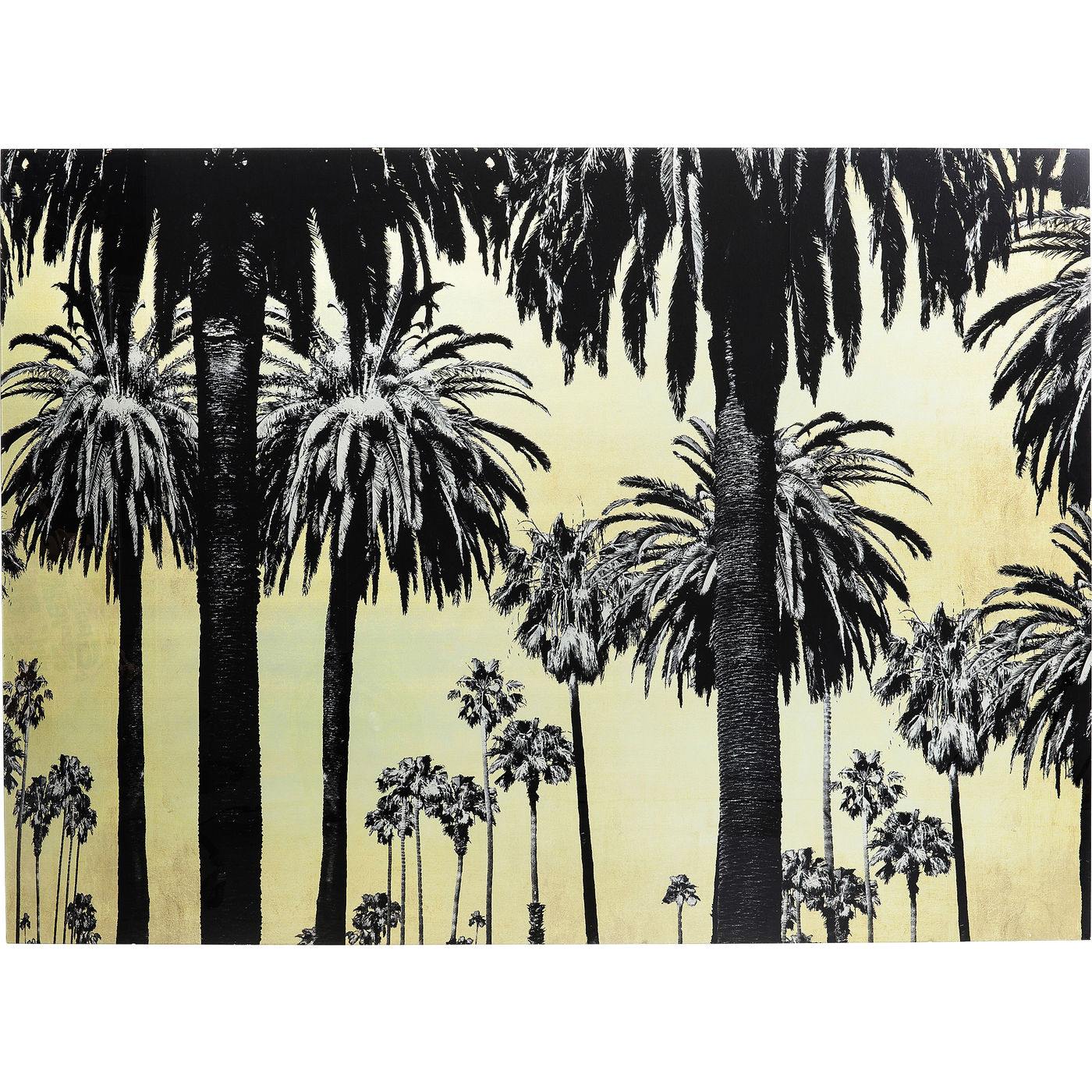 Bild Glas Metallic Palms 180x120cm