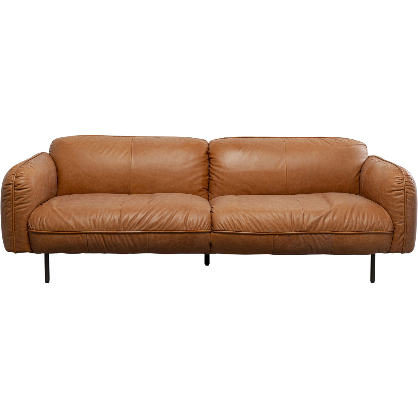 Sofa Calgary Smart Leder Hellbraun 228cm