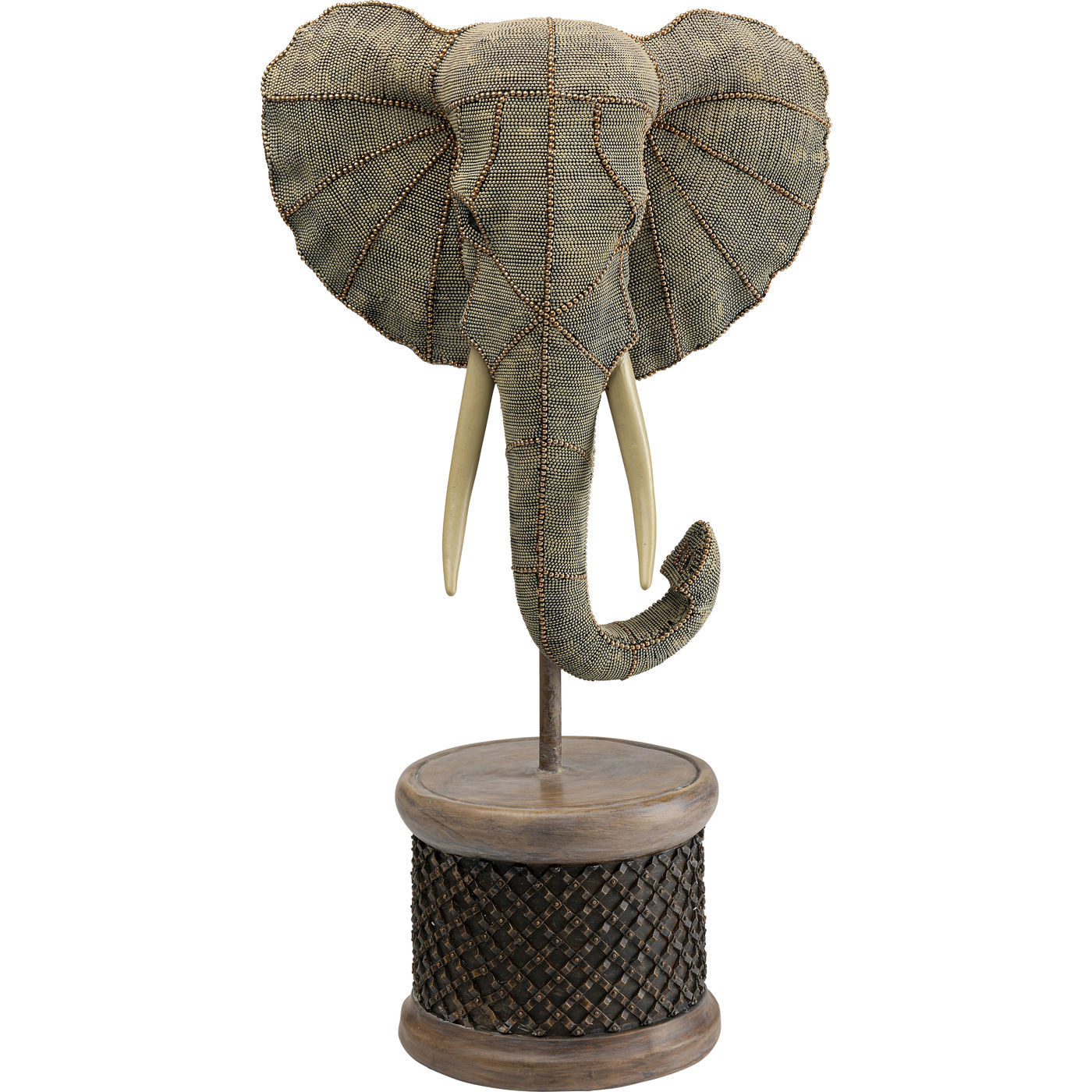 Deko Objekt Elephant Head Pearls 76