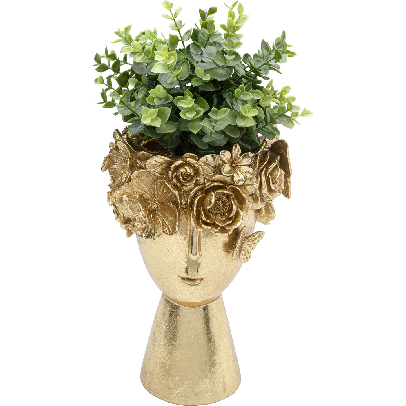 Deko Vase Flowercrown Gold 20cm