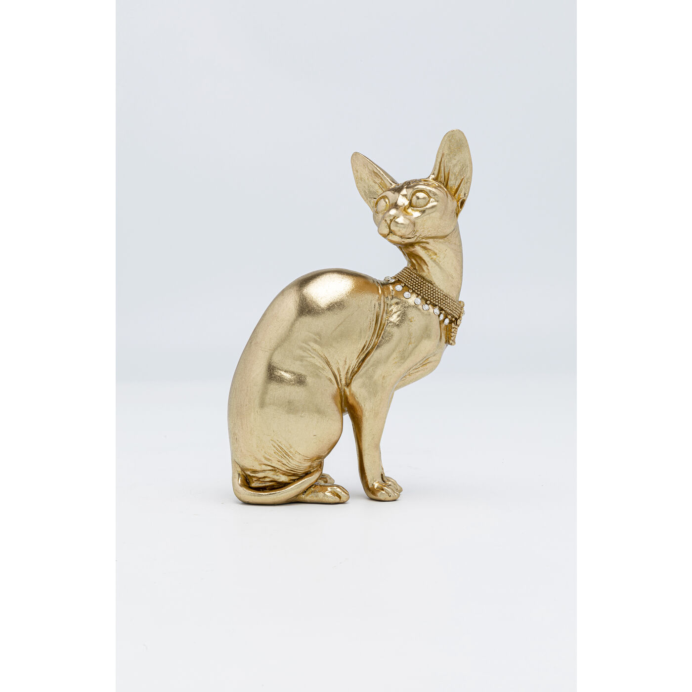 Deko Figur Sitting Cat Audrey Gold 27cm